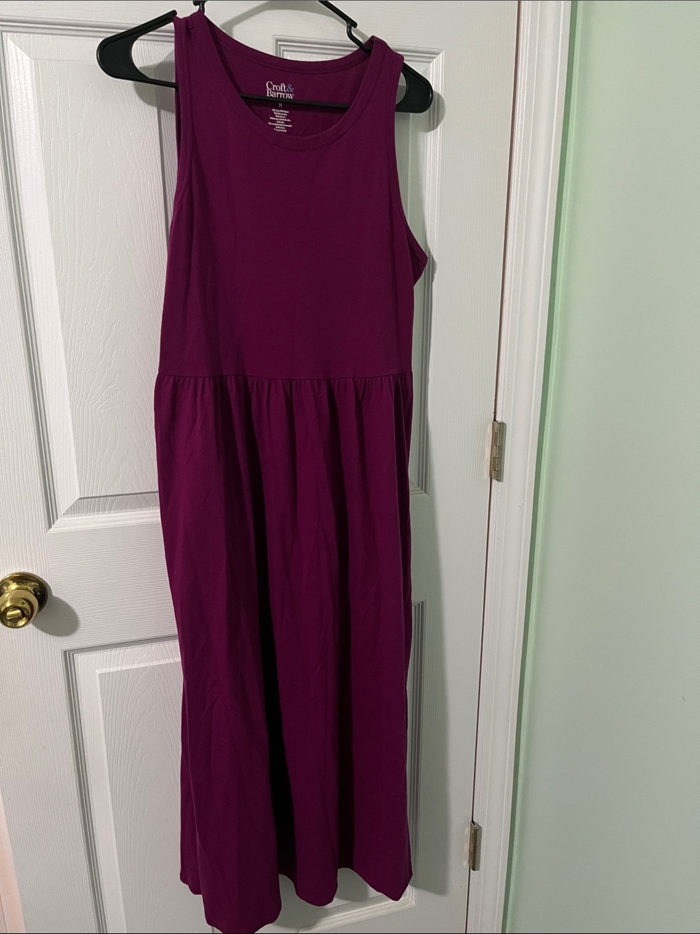 croft & barrow Magenta Tank Maxi Dress